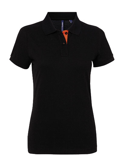 Women's Classic Fit Contrast Polo — besticken oder bedrucken lassen
