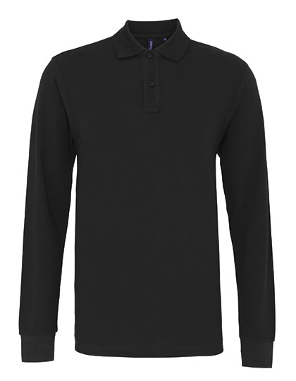 Men's Classic Fit Long Sleeved Polo — besticken oder bedrucken lassen