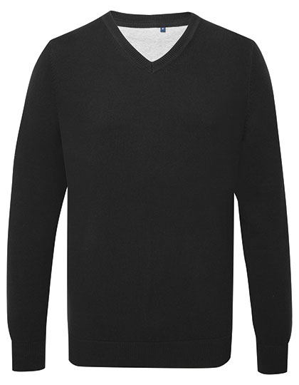 Men's Cotton Blend V Neck Sweater