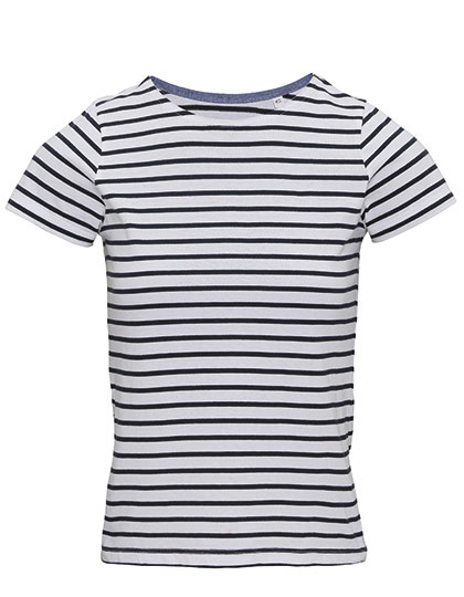 Women's Marinière Coastal Short Sleeve Tee — besticken oder bedrucken lassen