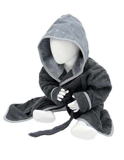 ARTG Babiezz® Bathrobe With Hood in Graphite