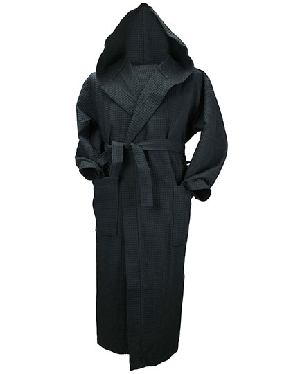 Robezz® Waffle Bathrobe With Hood — besticken oder bedrucken lassen