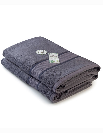 ARTG Natural Bamboo Bath Towel in Dark Grey