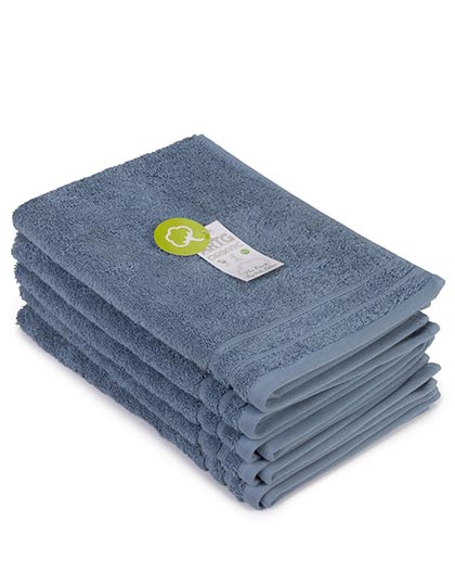 ARTG Organic Guest Towel in Jeans Blue