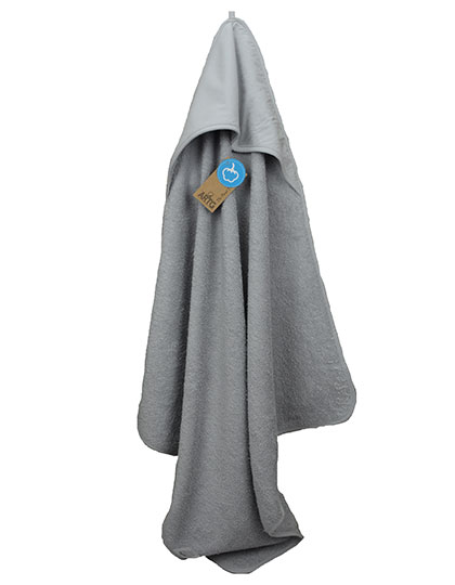 ARTG PRINT-Me® Baby Hooded Towel in Light Grey