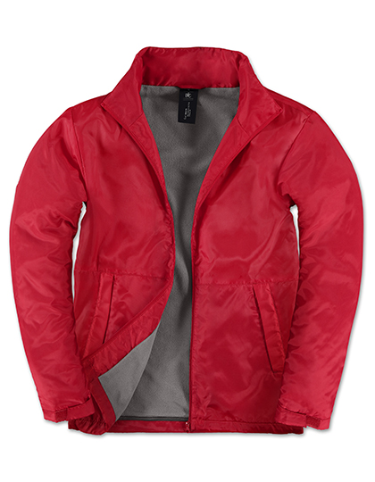B&C COLLECTION Men's Jacket Multi-Active in Red