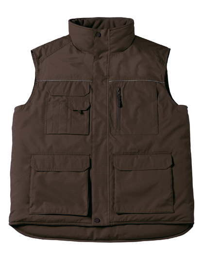 B&C COLLECTION Expert Pro Bodywarmer in Brown
