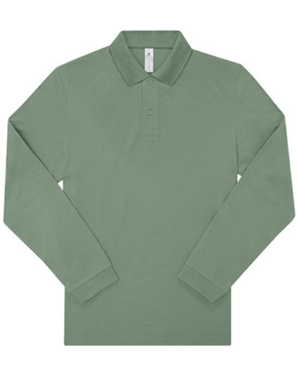 B&C BE INSPIRED My Polo 210 Long Sleeve in Amalfi Green