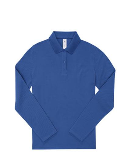 B&C BE INSPIRED My Polo 180 Long Sleeve /Women in Royal Blue
