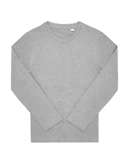 B&C BE INSPIRED Kids #E150 Long Sleeve in Sport Grey (Heather)