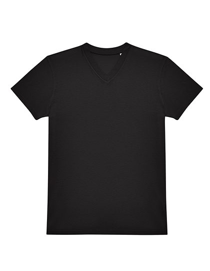 B&C BE INSPIRED #E150 V T-Shirt in Black