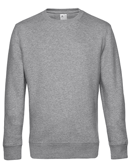 B&C BE INSPIRED KING Crew Neck Sweat in Heather Grey