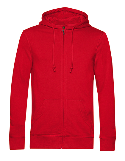 B&C BE INSPIRED Inspire Zipped Hood Jacket in Red