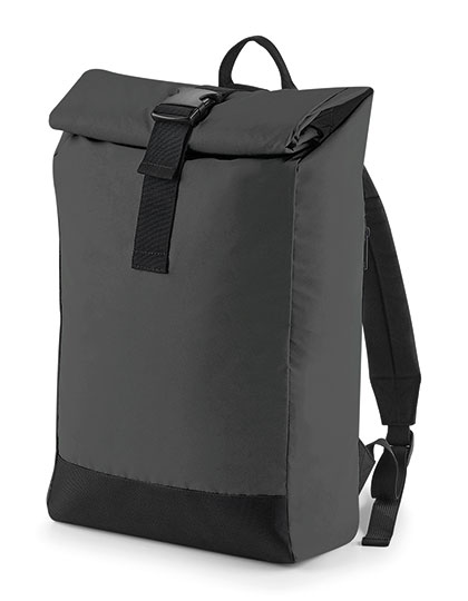 Reflective Roll-Top Backpack — besticken oder bedrucken lassen