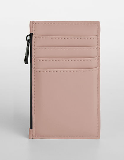 BagBase Matte PU Card Holder in Nude Pink