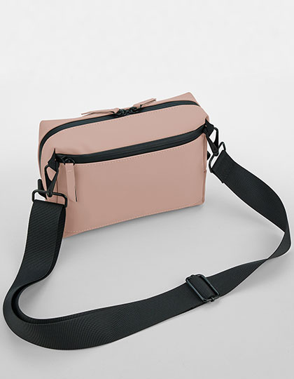 BagBase Matte PU Cross Body Bag in Nude Pink