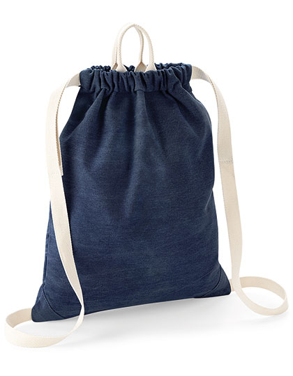 Denim Gymsac — besticken oder bedrucken lassen