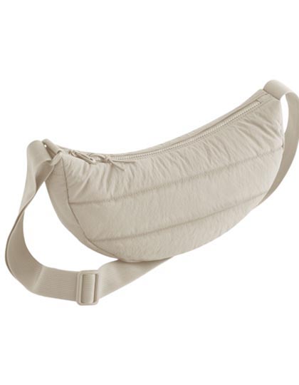 BagBase Quilted Cross Body Bag in Natural Stone