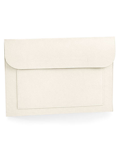 BagBase Felt Laptop / Document Slip in Soft White