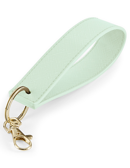 BagBase Boutique Wristlet Keyring in Soft Mint