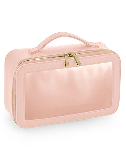 BagBase Boutique Clear Window Travel Case in Soft Pink
