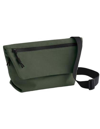 BagBase Minimal Lifestyle Mini Messenger in Pine Green