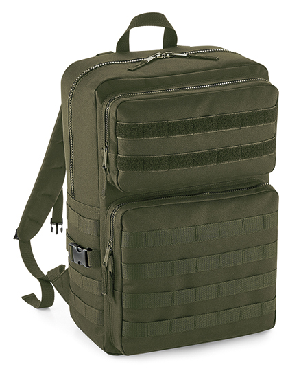 BagBase MOLLE Tactical 25L Backpack in Military Green