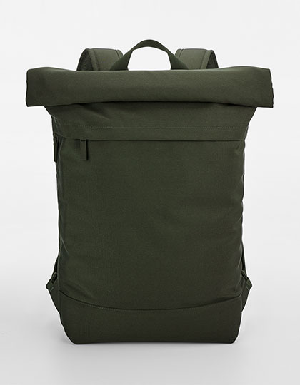 BagBase Simplicity Roll-Top Backpack in Pine Green