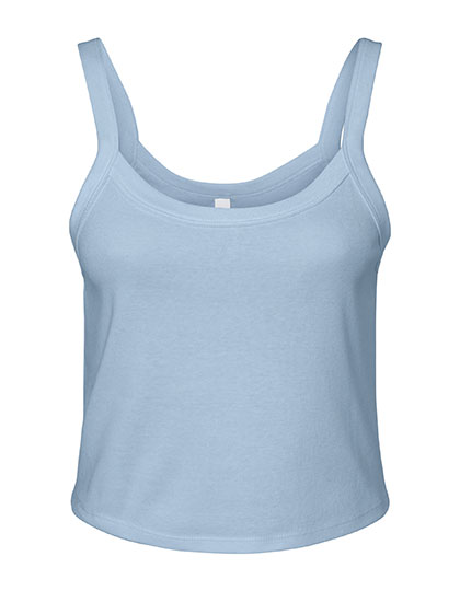 Women's Micro Rib Spaghetti Strap Tank — besticken oder bedrucken lassen