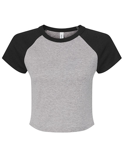 Women's Micro Rib Raglan Baby Tee — besticken oder bedrucken lassen