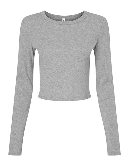 Women's Micro Rib Long Sleeve Baby Tee — besticken oder bedrucken lassen