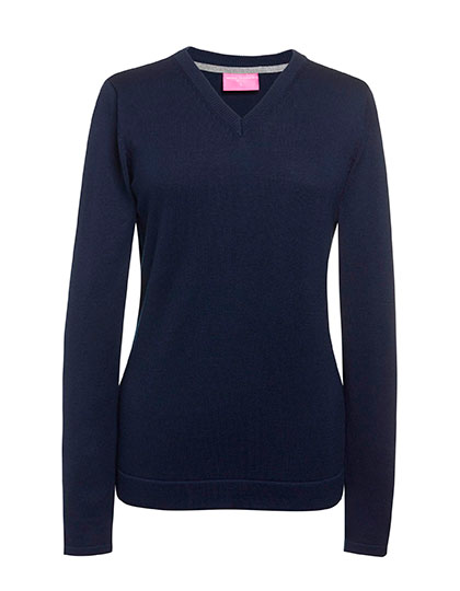 Women's Atlanta V-Neck Jumper — besticken oder bedrucken lassen
