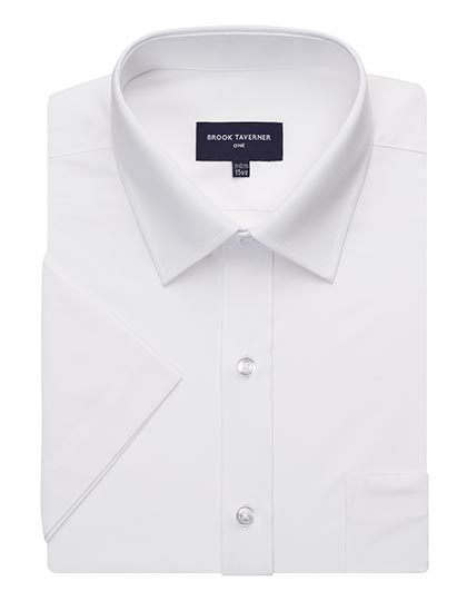 Brook Taverner Vesta Short Sleeve Shirt in White