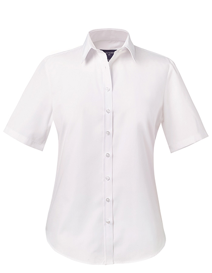 Brook Taverner Eos Short Sleeve Blouse in White