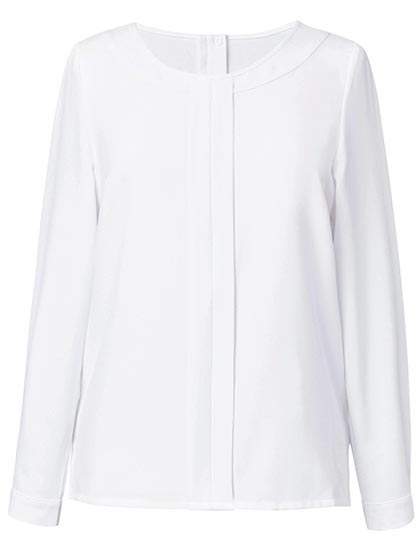 Brook Taverner Women's Riola Long Sleeve Blouse in White