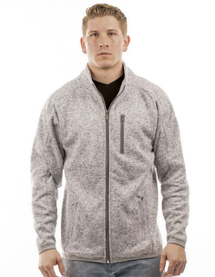Burnside Men's Full Zip Sweater Knit Jacket