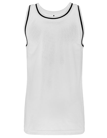 Build Your Brand Mesh Tanktop in White