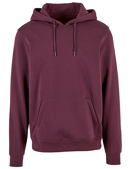 Build Your Brand Heavy Hoody in Plum Purple