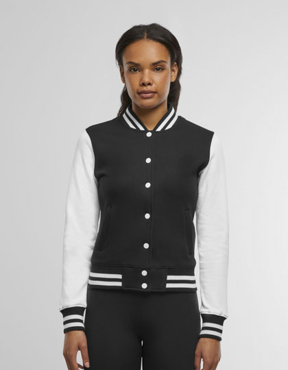 Ladies' Sweat College Jacket — besticken oder bedrucken lassen