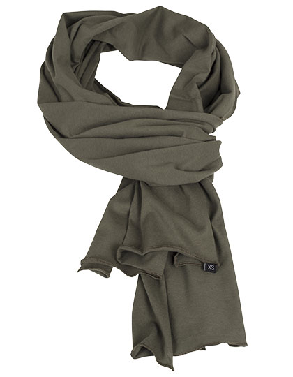 Build Your Brand Jersey Scarf in Olive