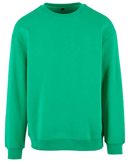 Build Your Brand Sweat Crewneck in Grass Green