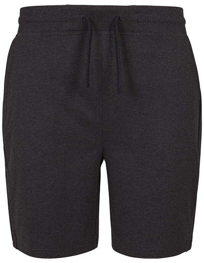 Build Your Brand Terry Shorts in Charcoal (Heather)