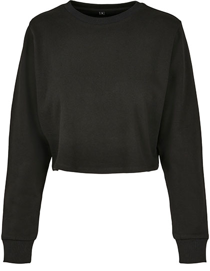 Build Your Brand Ladies' Terry Cropped Crew
