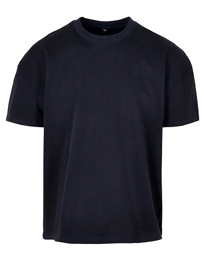 Build Your Brand Ultra Heavy Cotton Box Tee in Navy