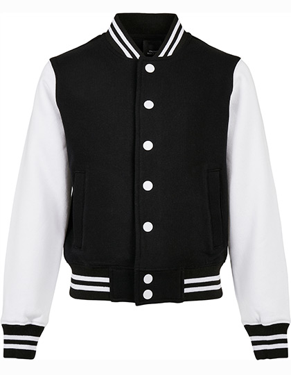 Build Your Brand Kids' Organic Sweat College Jacket