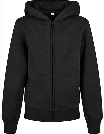 Build Your Brand Kids' Organic Basic Zip Hoody