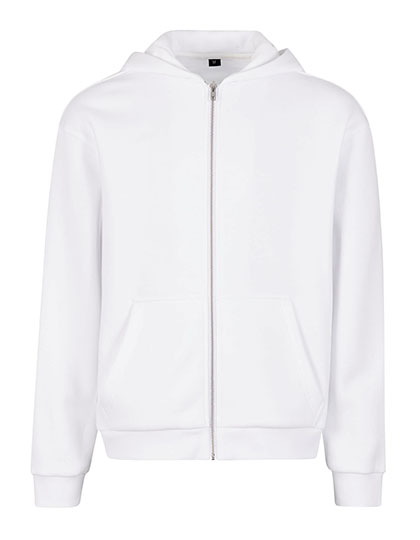 Build Your Brand Fluffy Zip Hoody