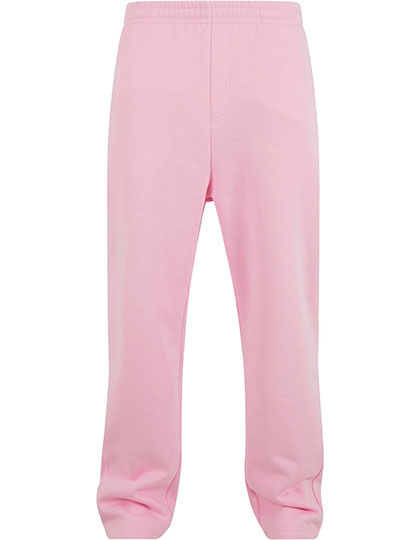 Build Your Brand Fluffy Track Sweatpants in Soft Pink