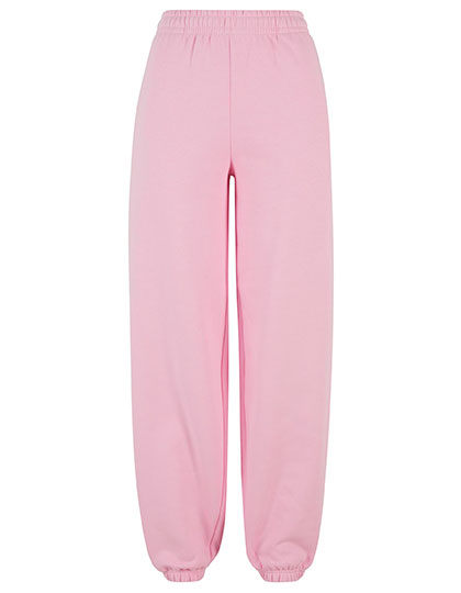 Build Your Brand Ladies Fluffy Sweatpants in Soft Pink