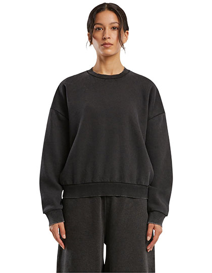 Build Your Brand Ladies Vintage Heavy Crewneck